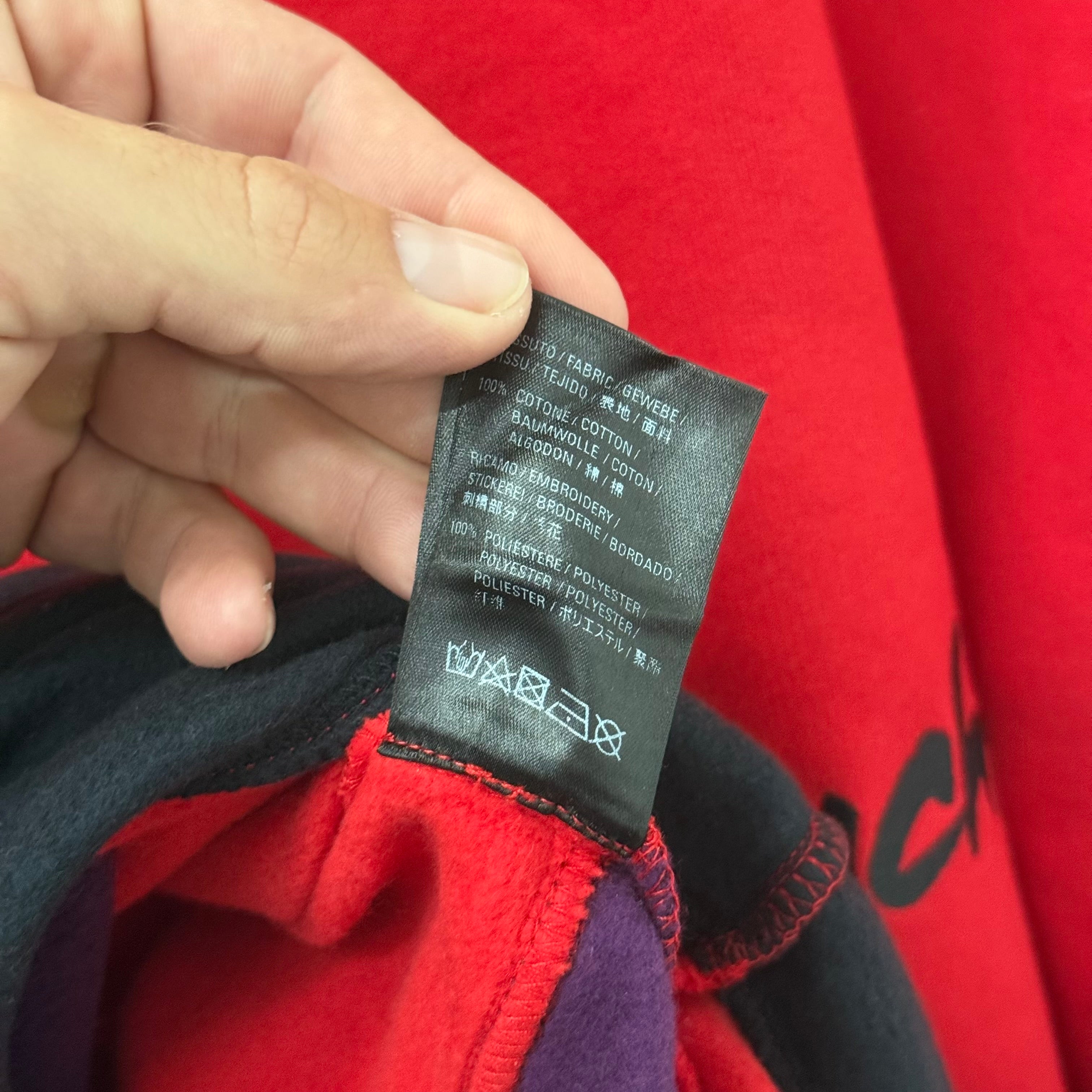 Balenciaga Red Rive BB Quarterzip Sweatshirt - Size S