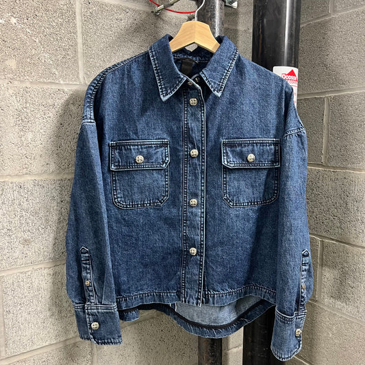 Chrome Hearts Work Dog Denim Overshirt - Size M