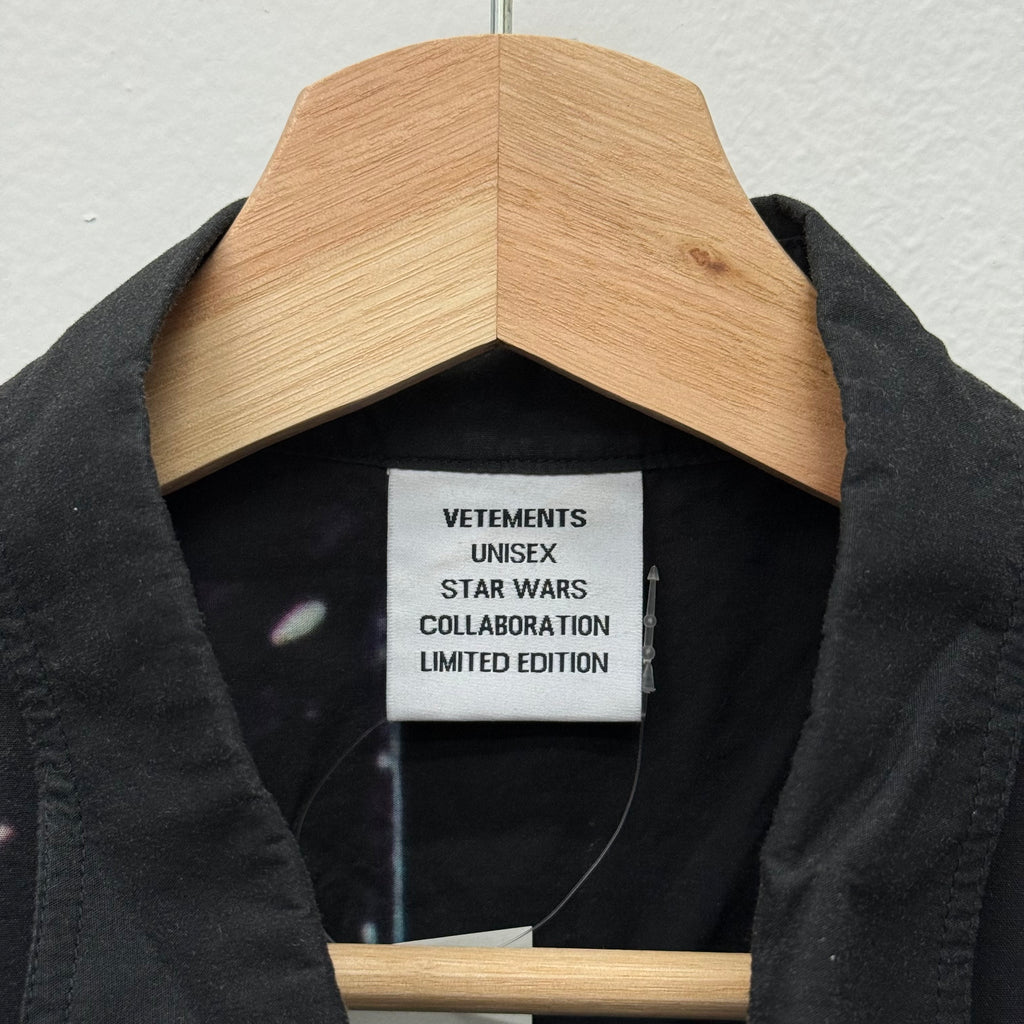 Vetements Darth Vader Longsleeve Button Up Shirt - Size S