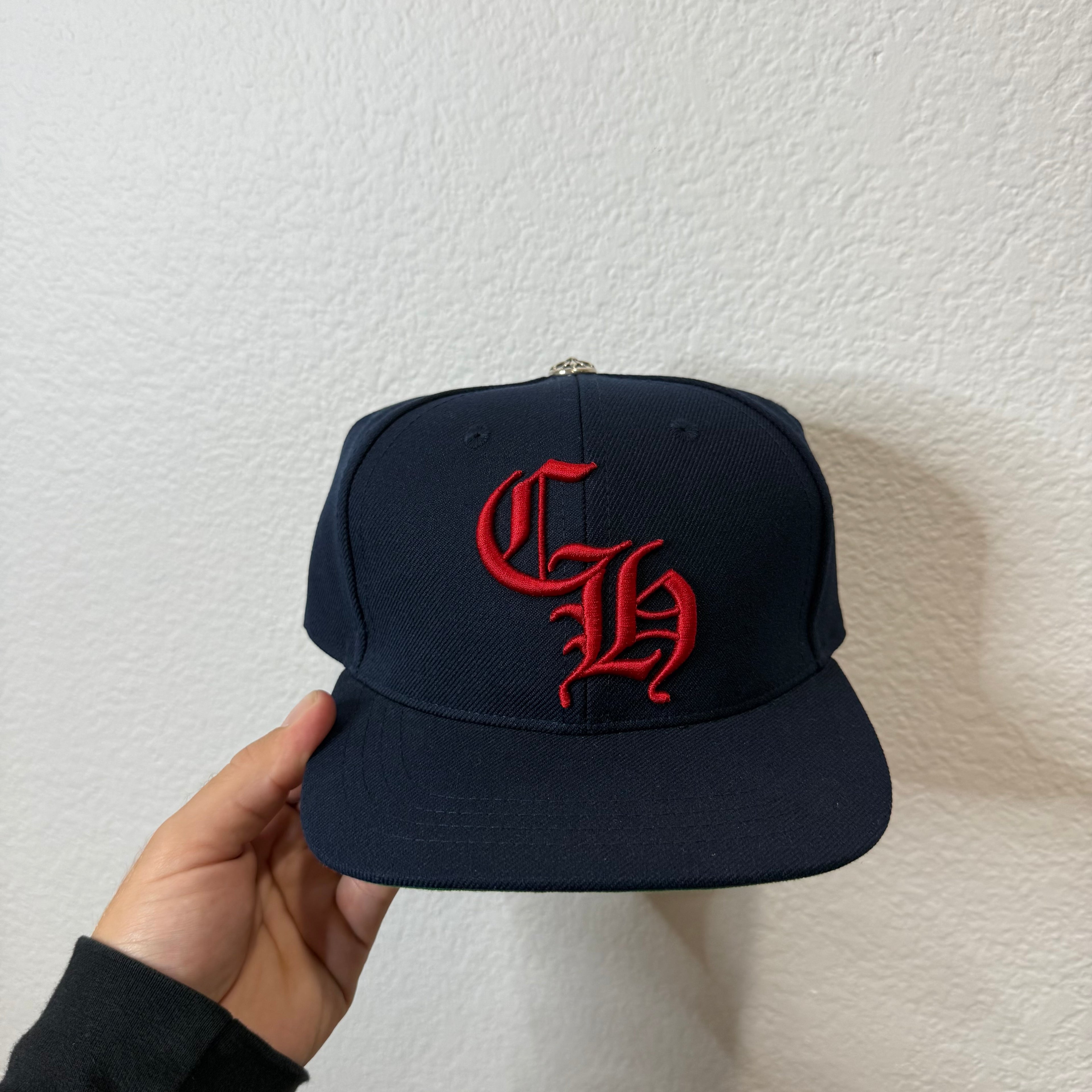 Chrome Hearts CH Navy Red Baseball Hat