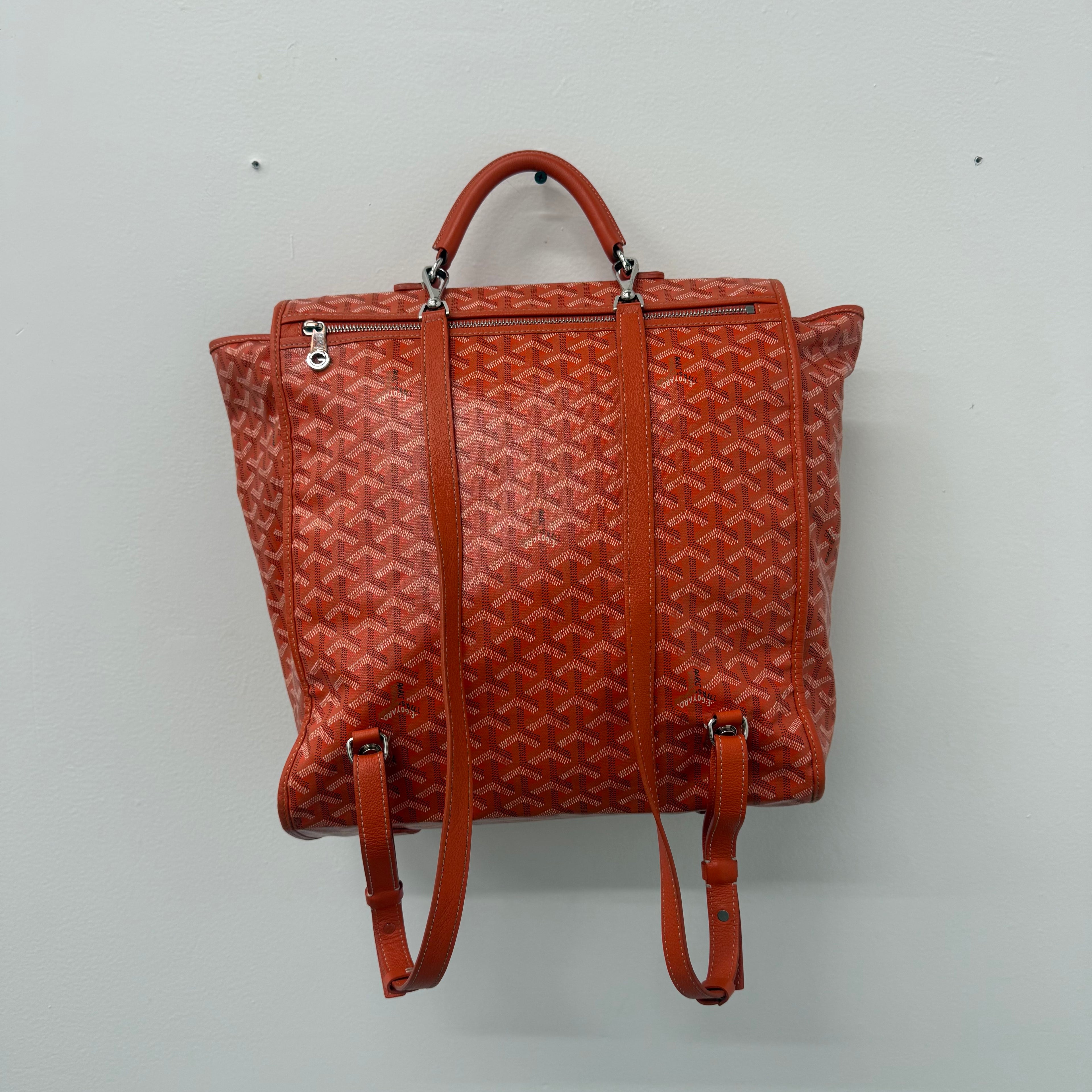 Goyard St Leger Orange Backpack
