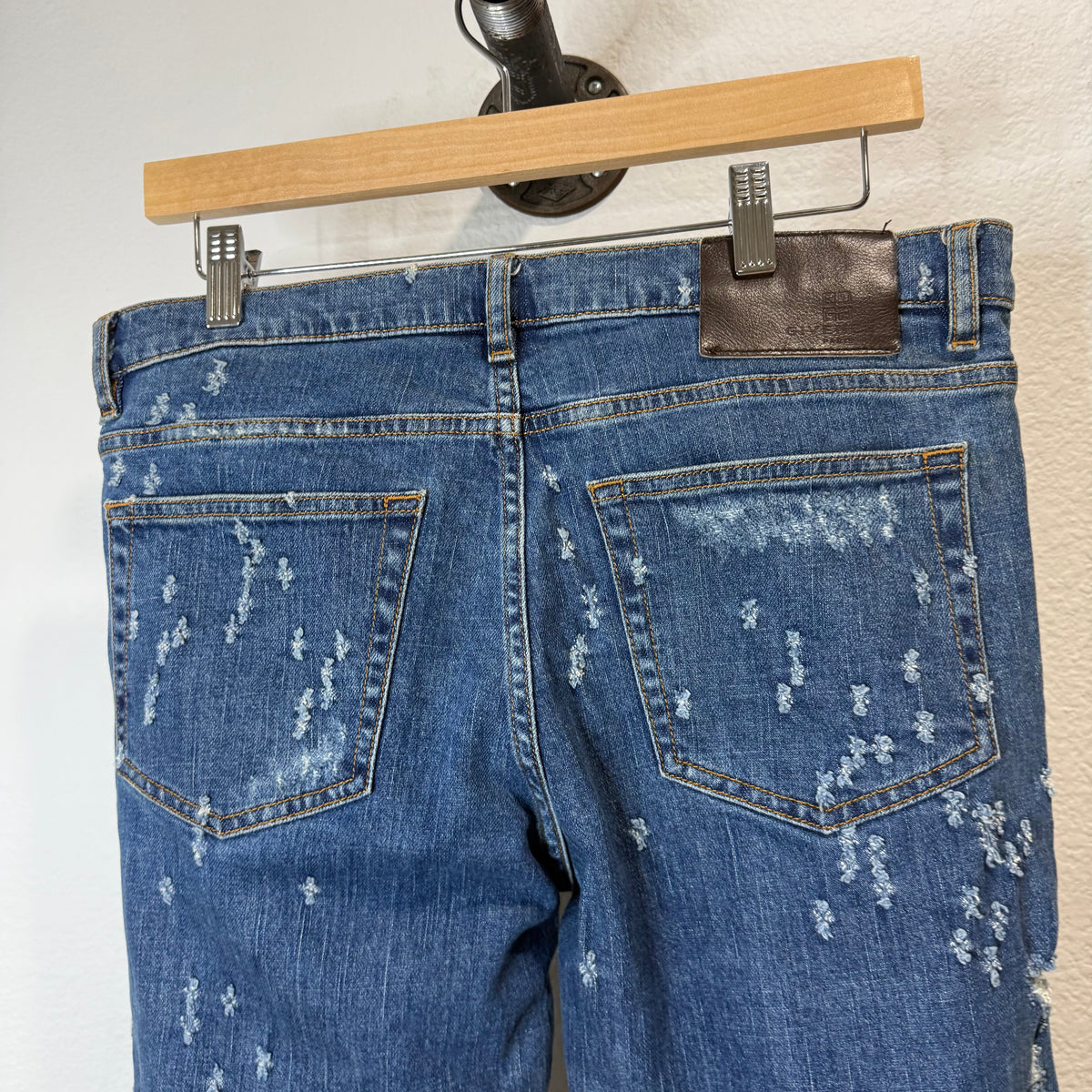 Givenchy Skinny Leg Distressed Denim Jeans - Size 32
