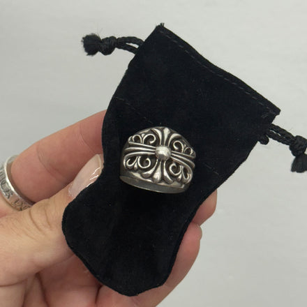 Chrome Hearts Floral Keeper Ring - Size 13