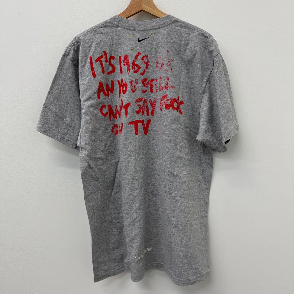 Better with Age “Real Art is Bootleg” Print T-Shirt Gray - Size L