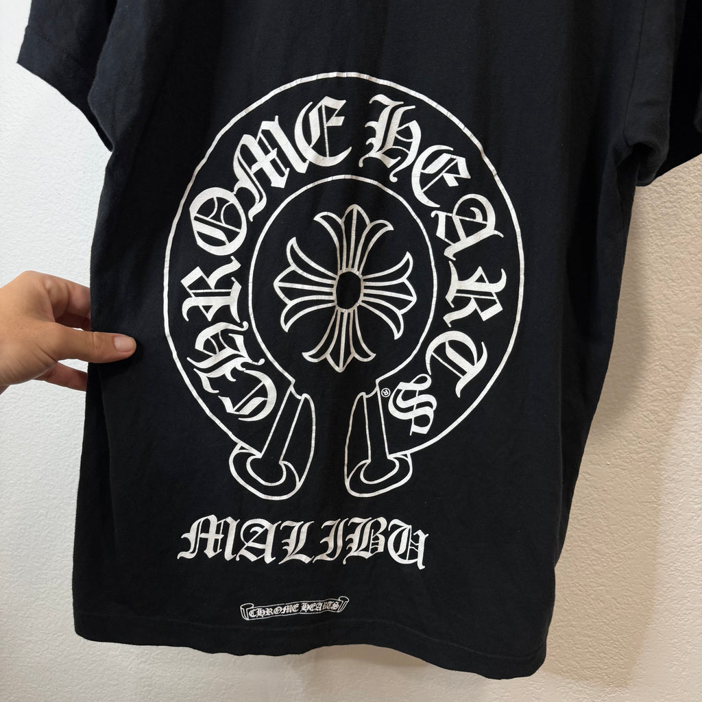 Chrome Hearts Malibu Horseshoe T-Shirt Black - Size L