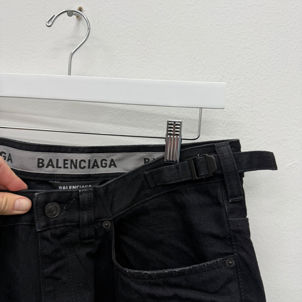 Balenciaga Black Japanese Skater Denim - Size 34