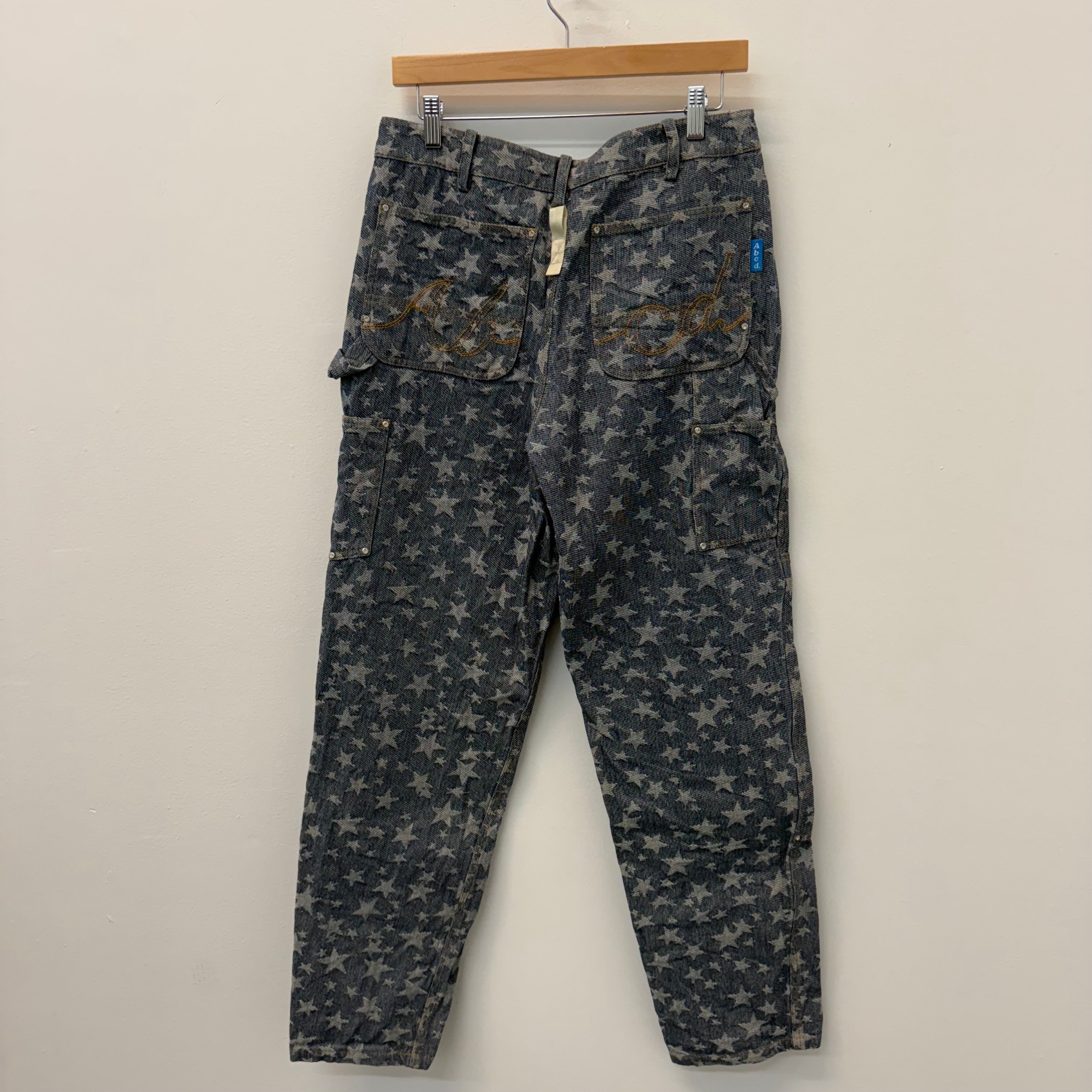 ABC Advisory Board Crystals Star Rivet Double Knee Denim - Size 32