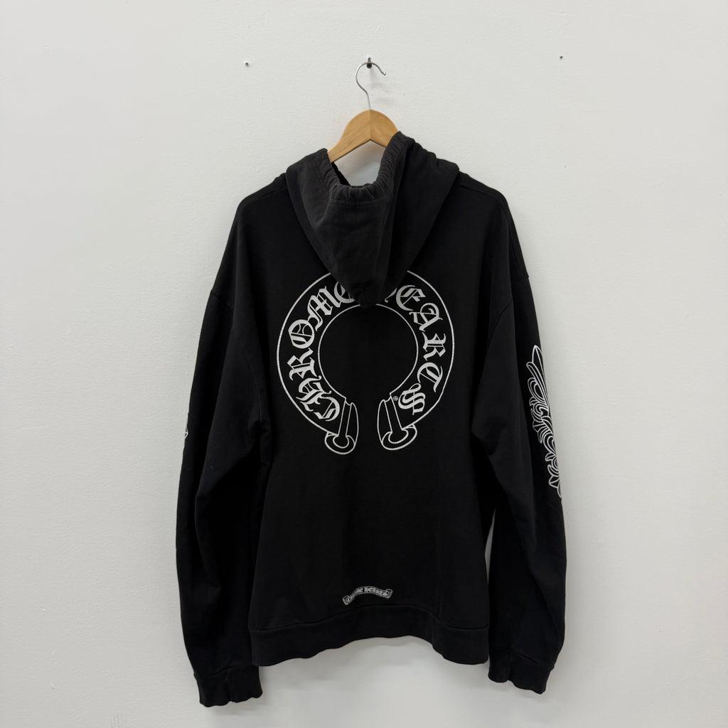 Chrome Hearts Horseshoe Floral Hoodie - Size XL