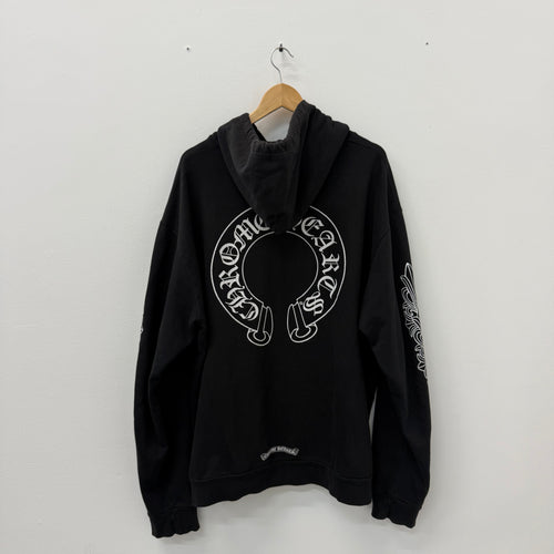 Chrome Hearts Horseshoe Floral Hoodie - Size XL