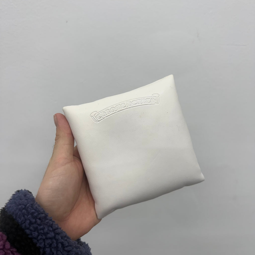 Chrome Hearts White Leather Pillow / Jewelry Display