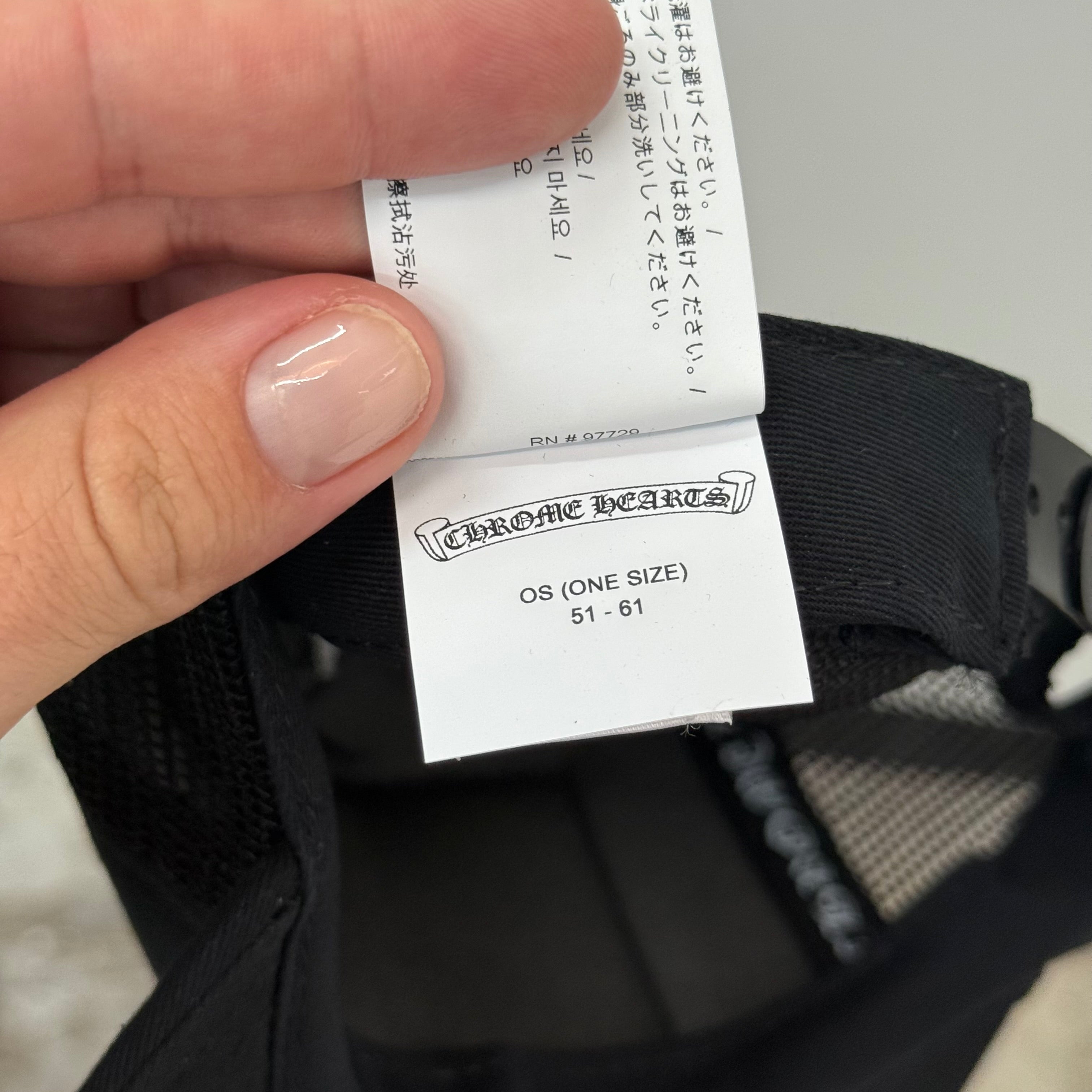Chrome Hearts Las Vegas Trucker Hat Black