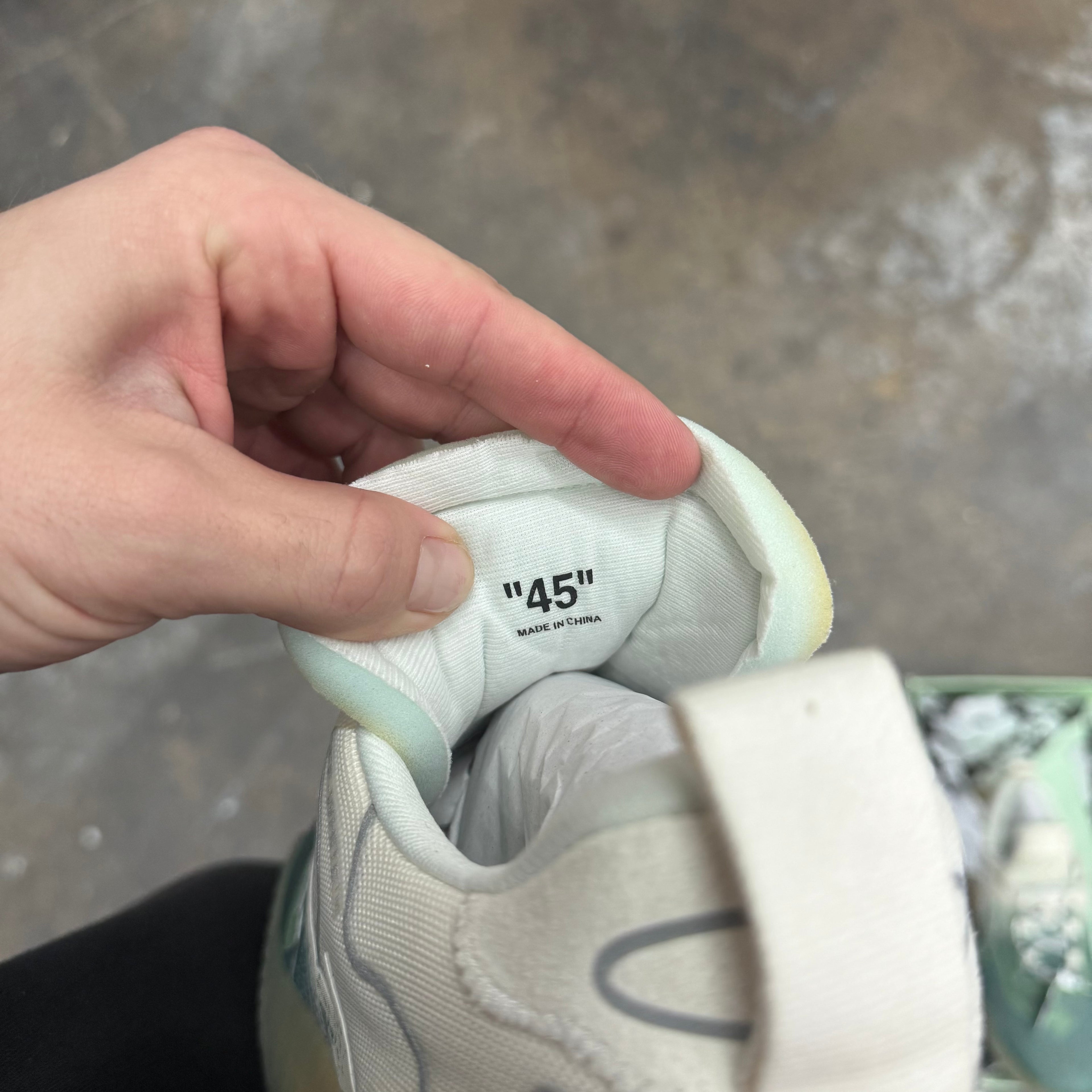 Off White ODSY 1000 Mesh Cream Sneaker - Size 45 (US 12)