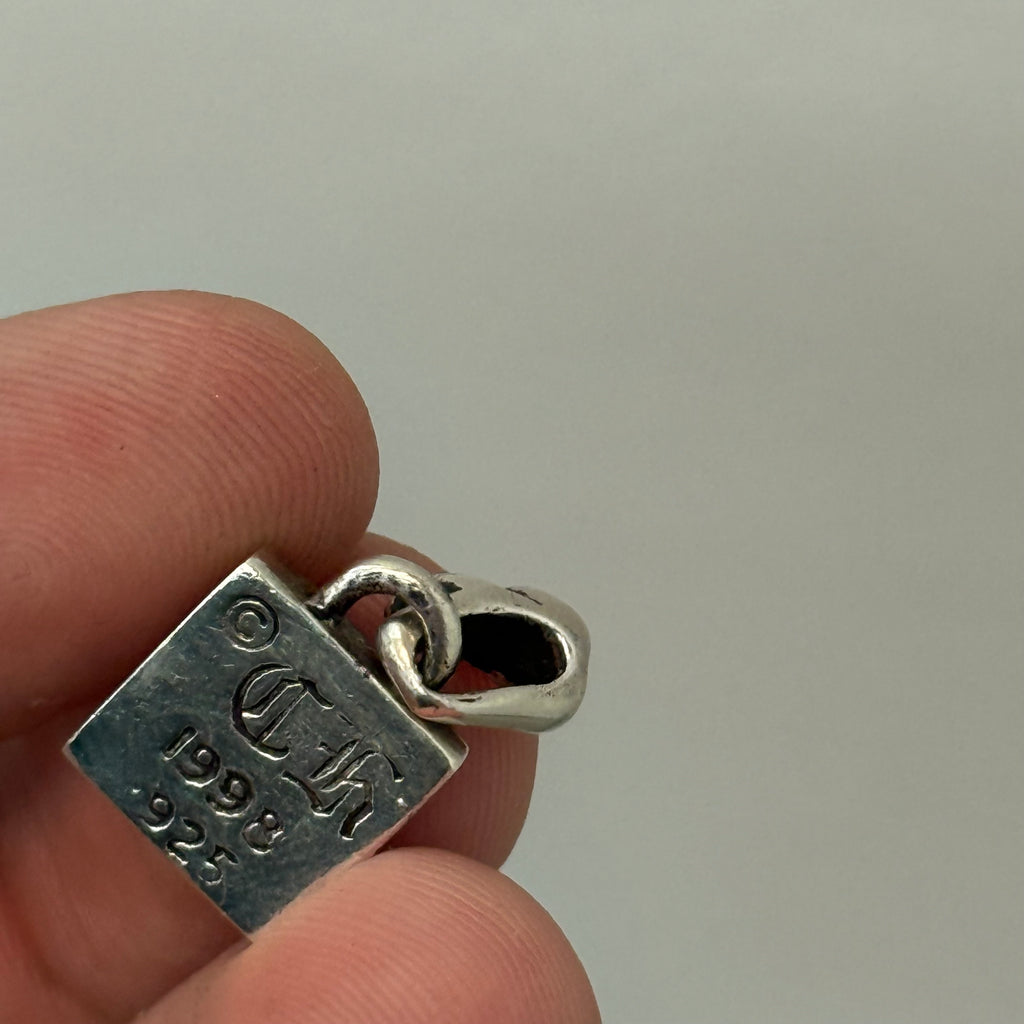 Chrome Hearts Square Plus Frame Pendant Silver