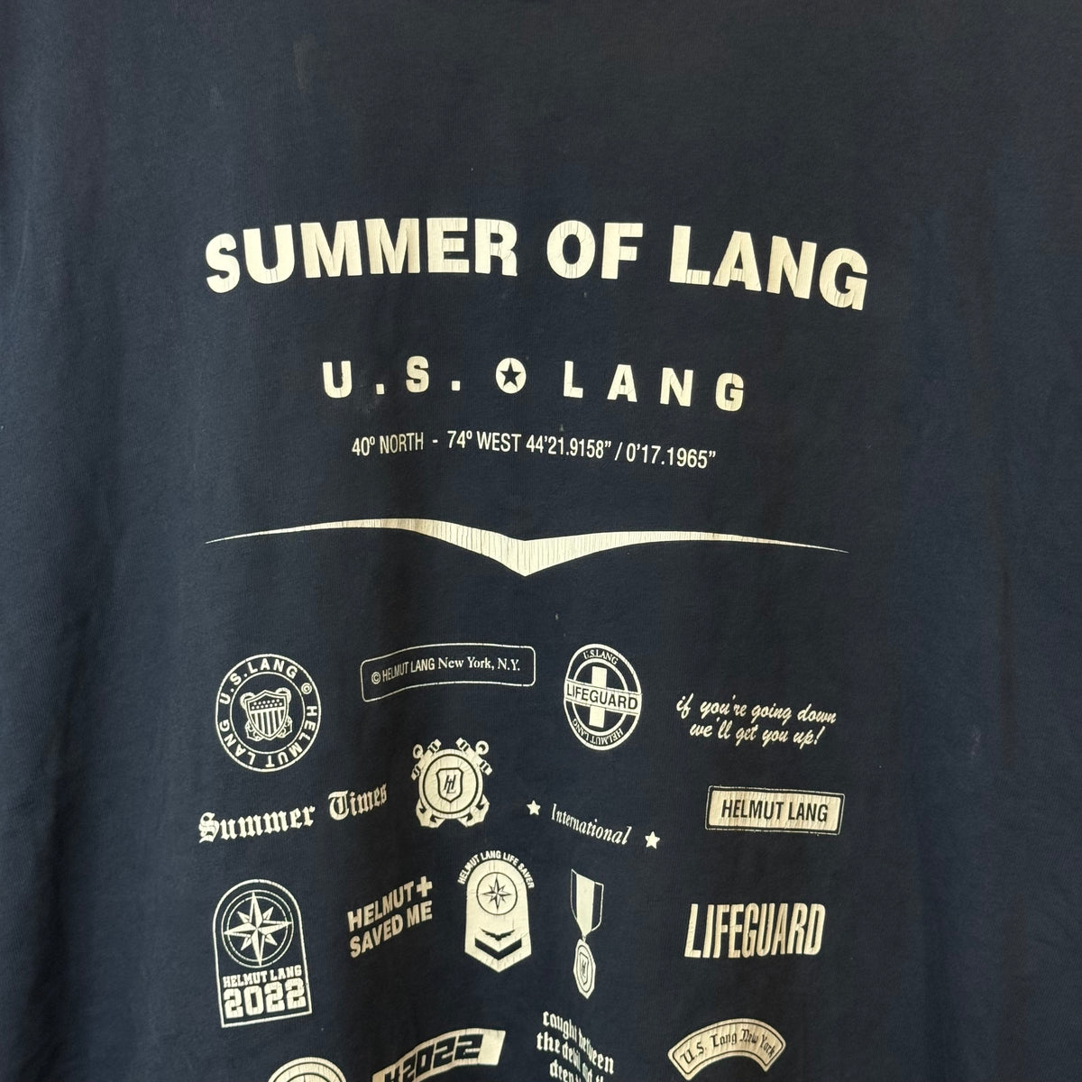 Helmut Lang Summer of Lang T-Shirt - Size XXL