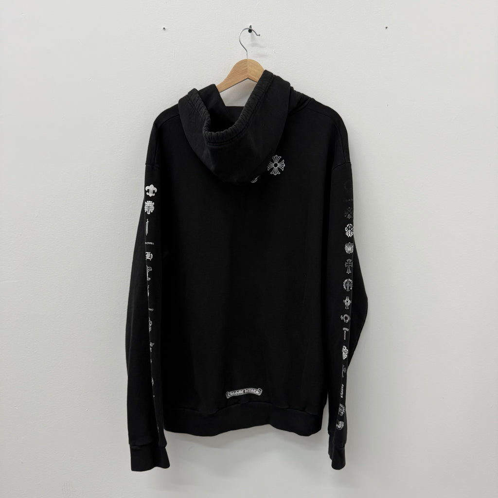 Chrome Hearts Multi Motif Sleeve Hoodie - Size L