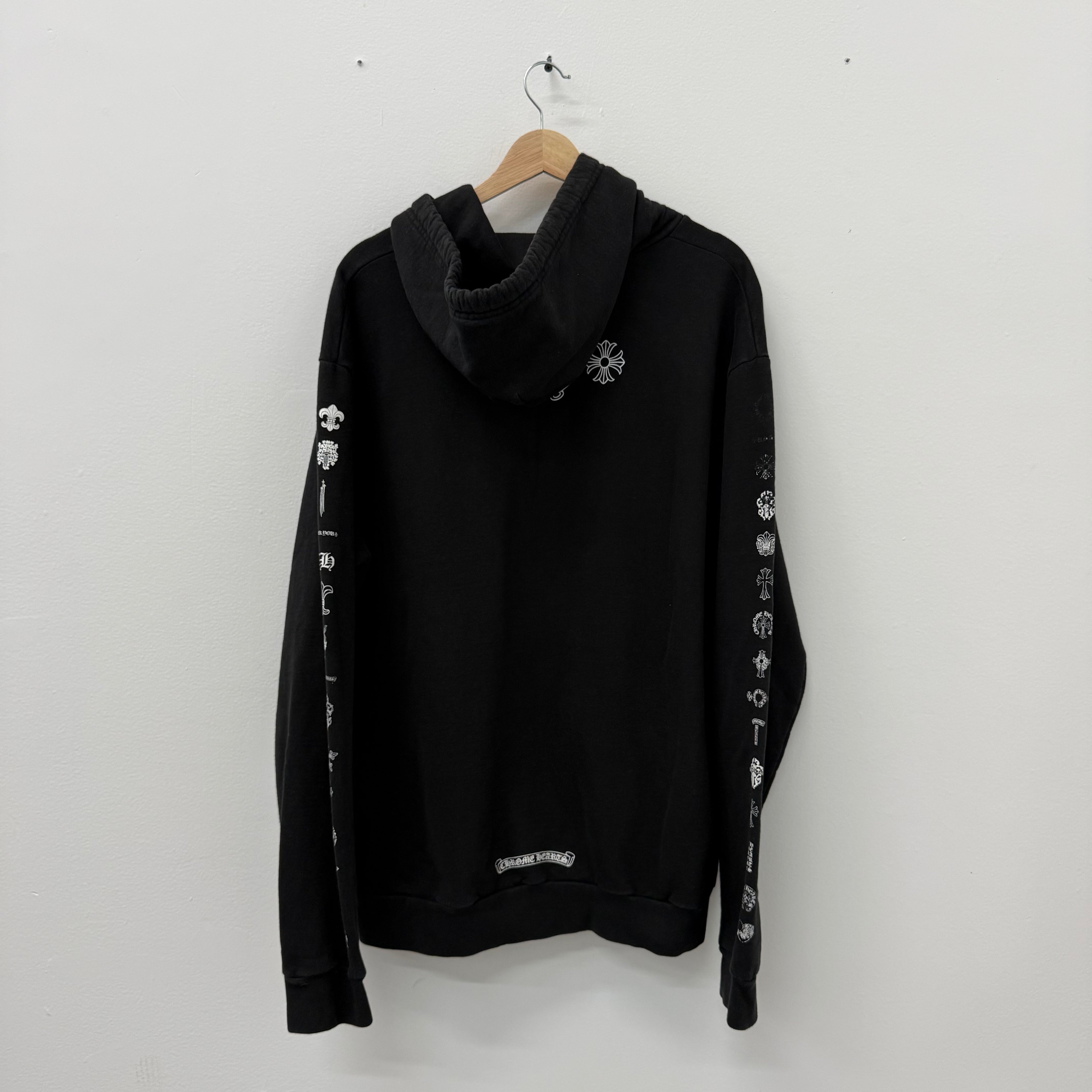 Chrome Hearts Multi Motif Sleeve Hoodie - Size L