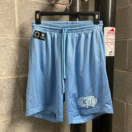 Chrome Hearts Blue Mesh Shorts - Size S