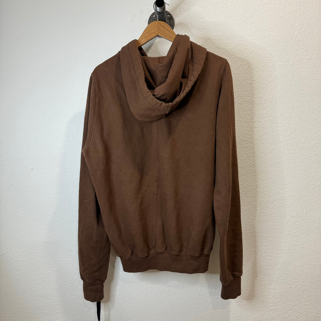 Rick Owens DRKSHDW Oversized Drawstring Hoodie Brown - Size S