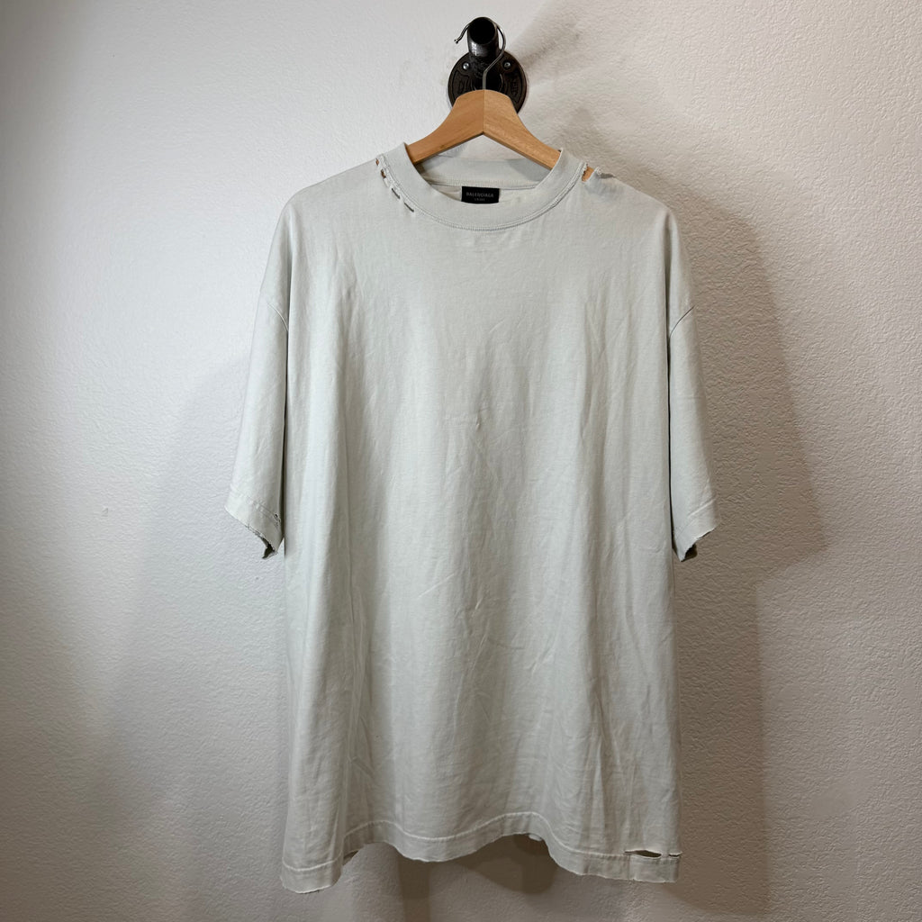 Balenciaga Red Security Tape T-Shirt - Size 2 (L/XL)
