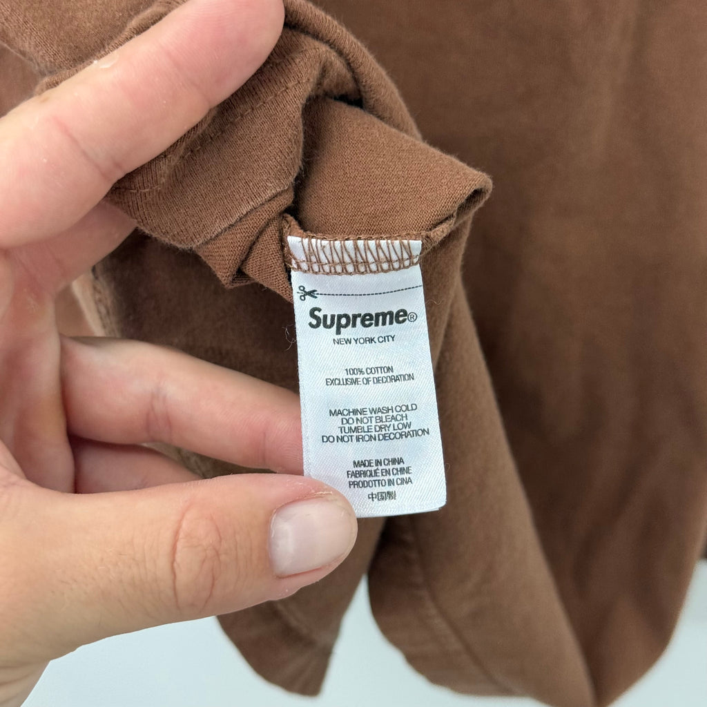 Supreme Brown Mini Box Logo Longsleeve Shirt - Size L