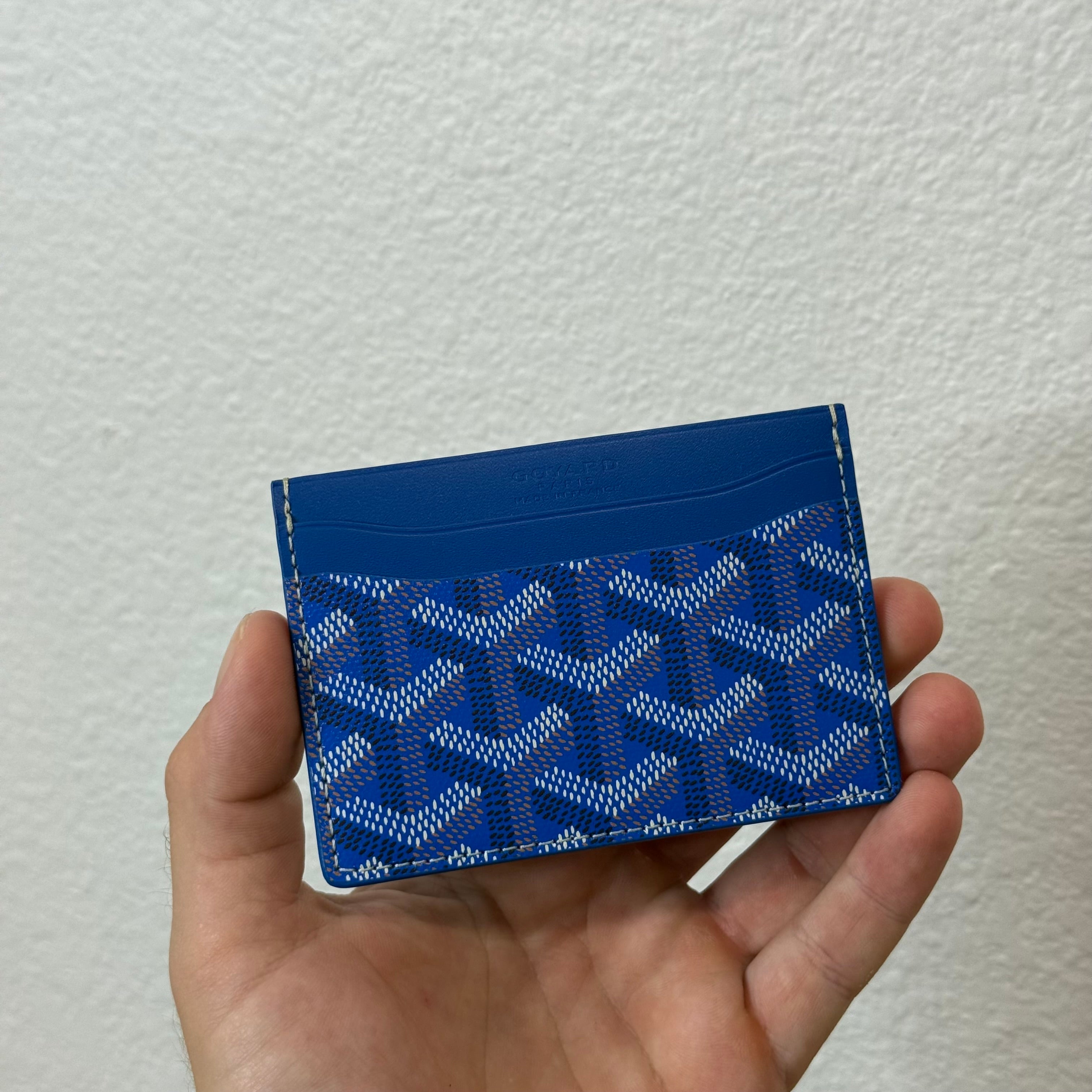 Goyard Saint Sulpice Blue Cardholder Wallet