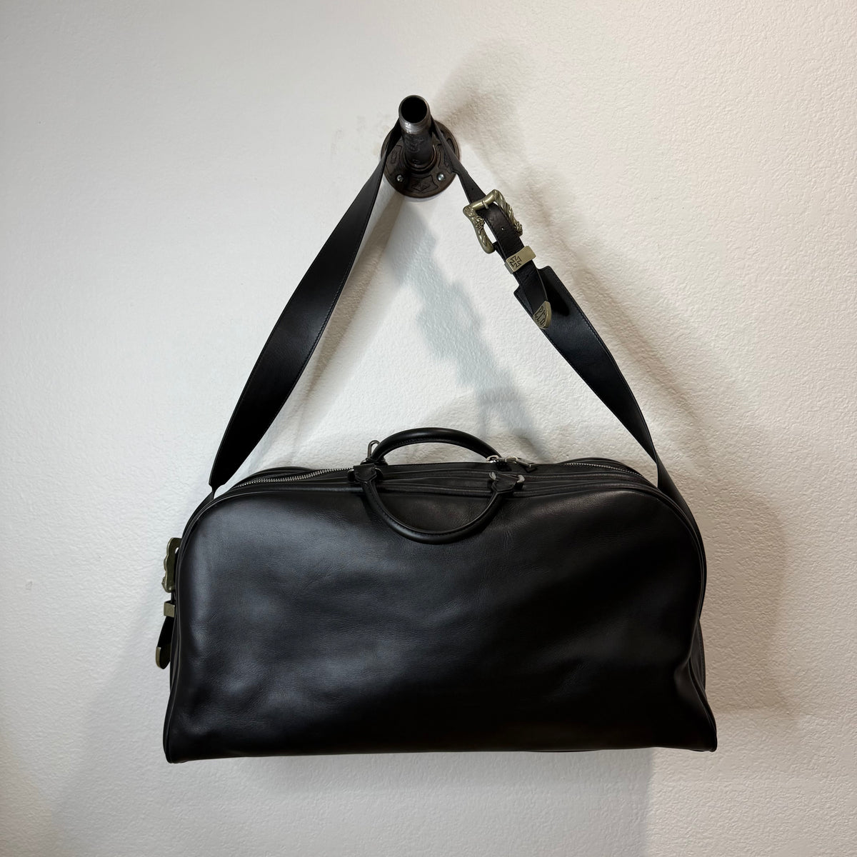ERD Enfants Riches Déprimés Leather Travel Buckle Bag Black