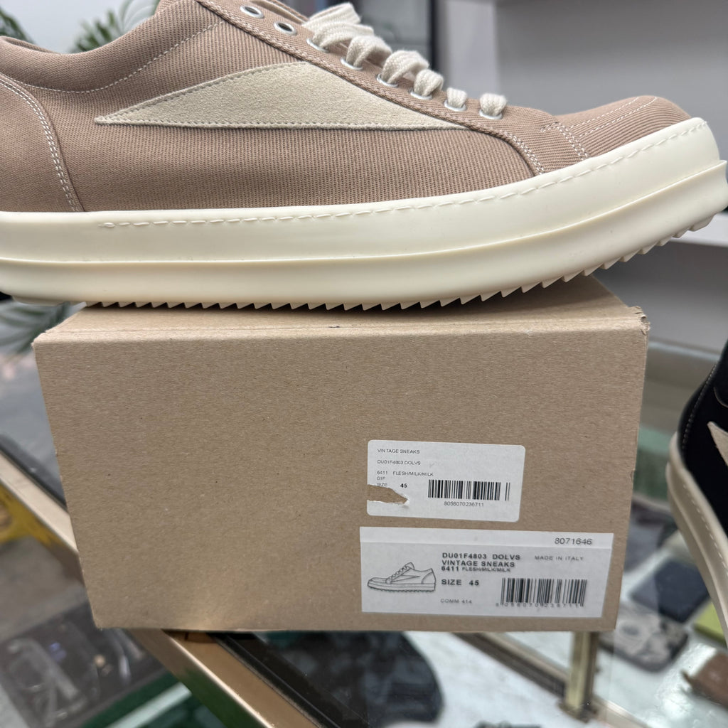 Rick Owens Vintage Vans Low Sneaker Flesh - Size 45 (US 12)