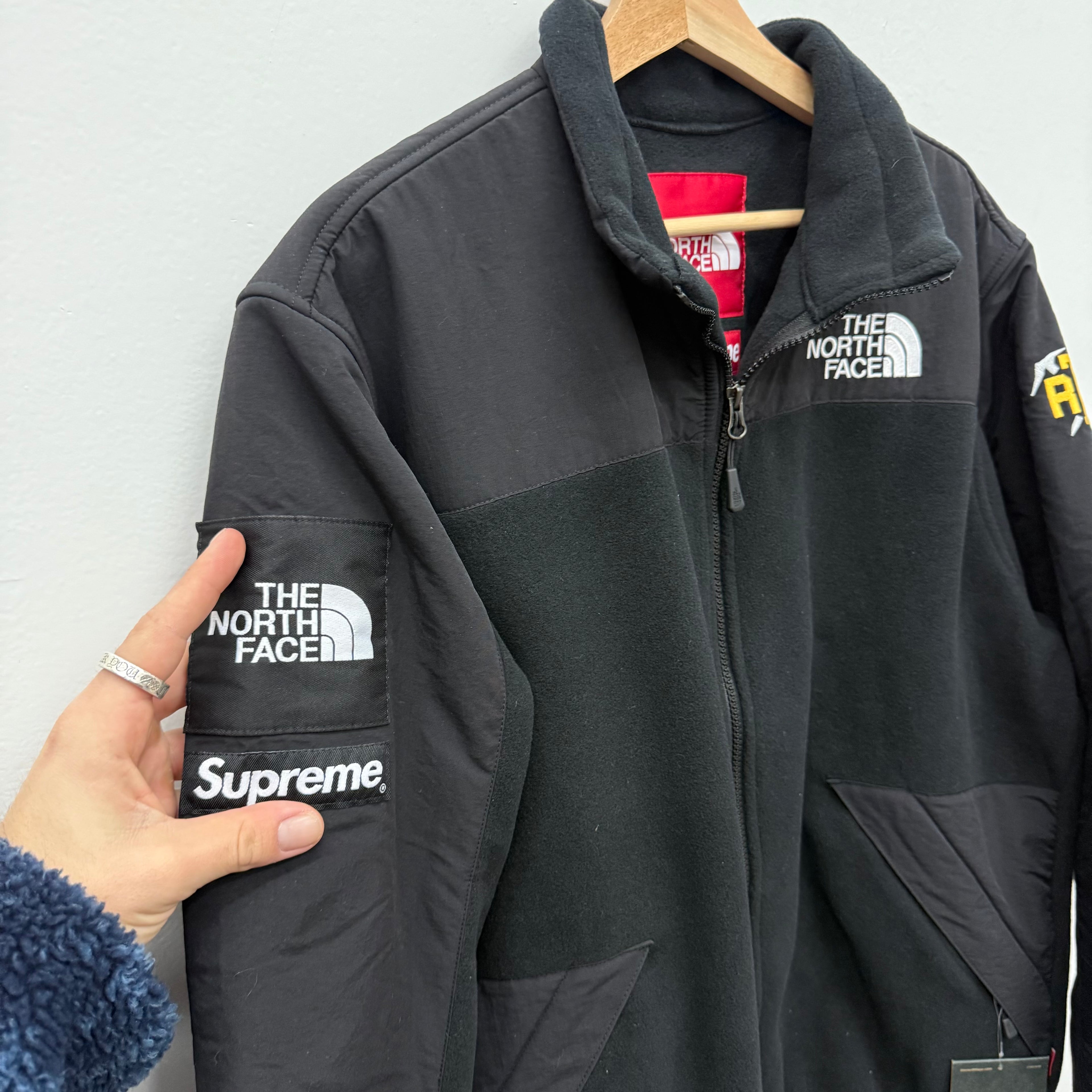 Supreme North Face RTG Black Fleece Jacket - Size M