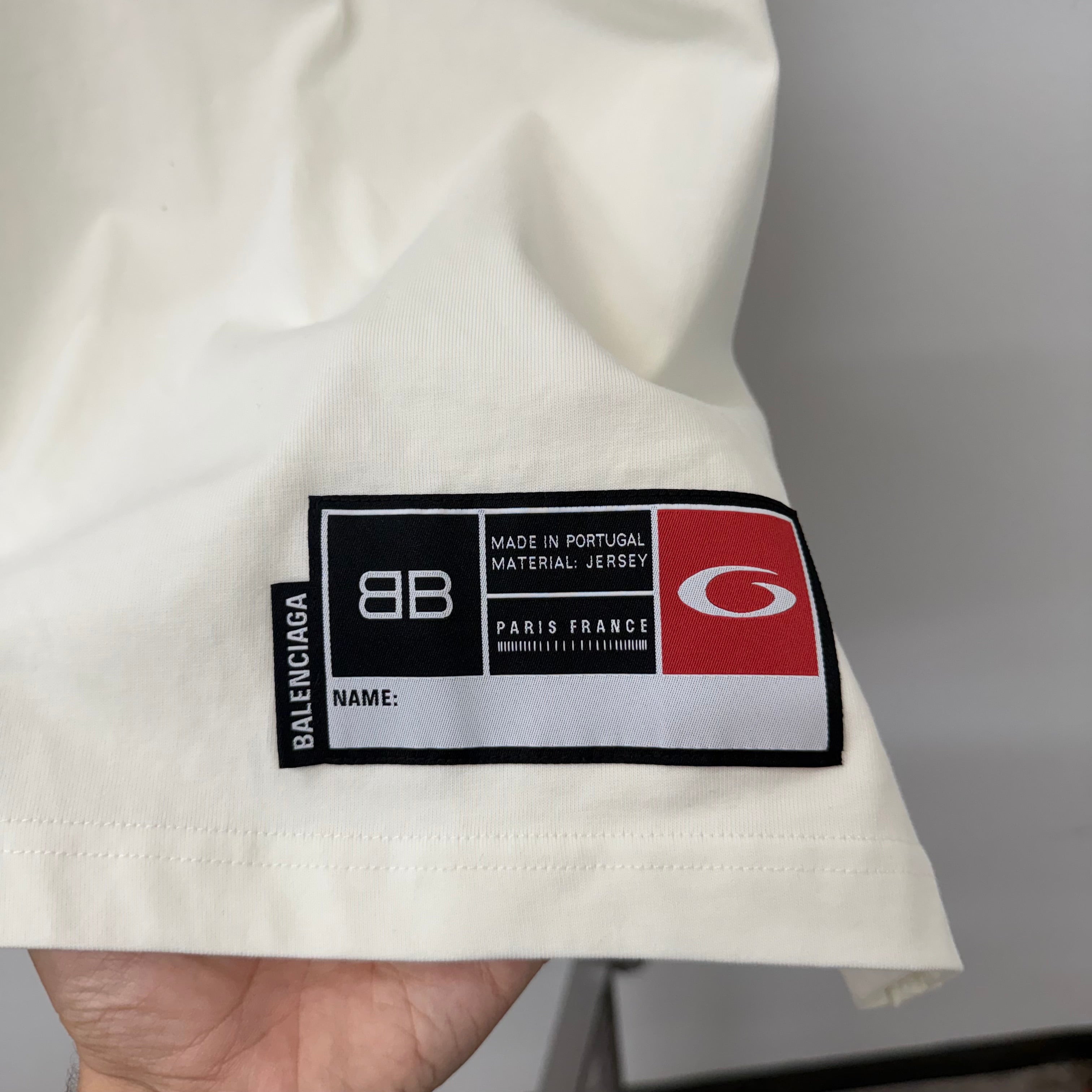 Balenciaga 01 Basketball White T-Shirt - Size 1 (L/XL)