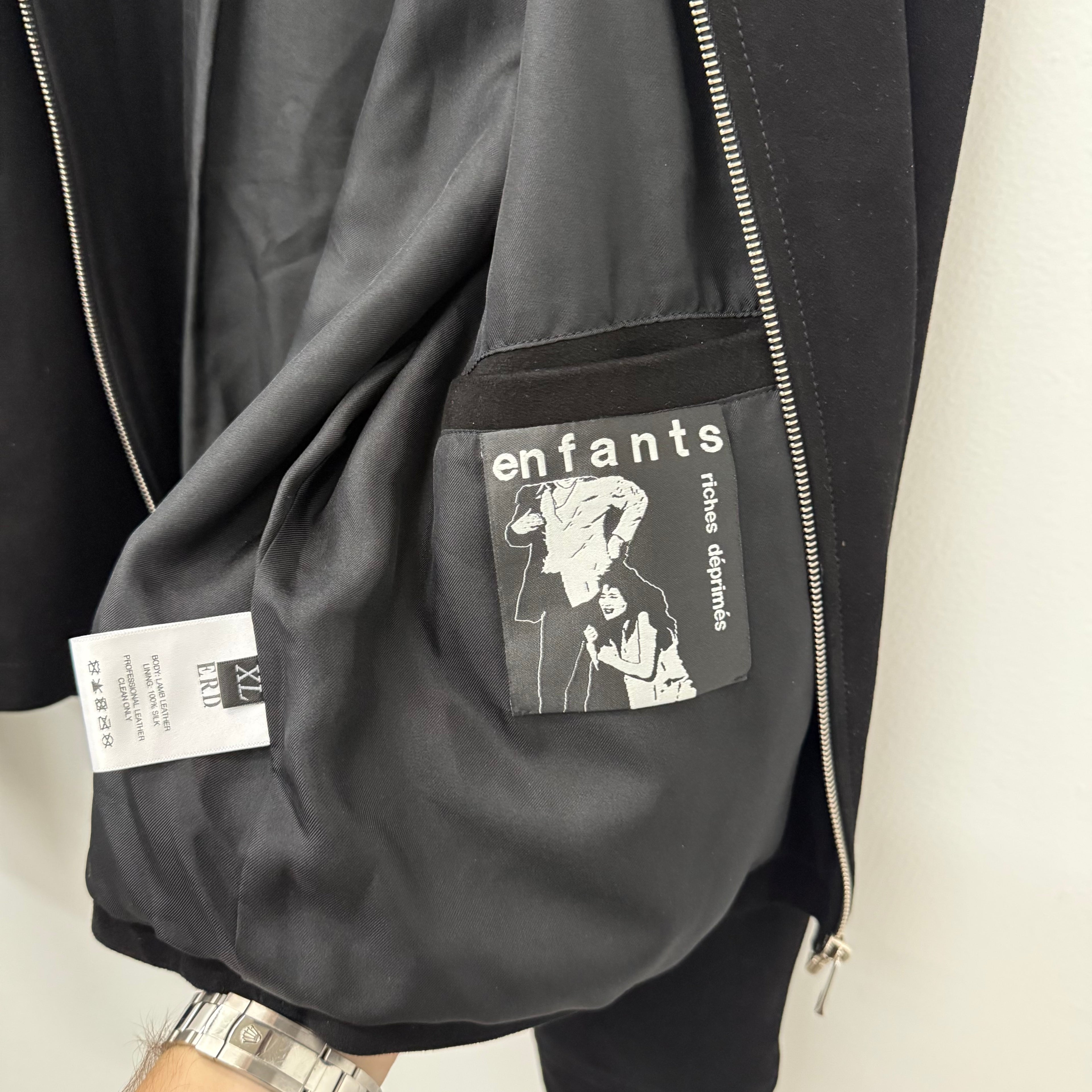 ERD Enfants Riches Deprimes Suede Western Lamb Zip Jacket - Size XL