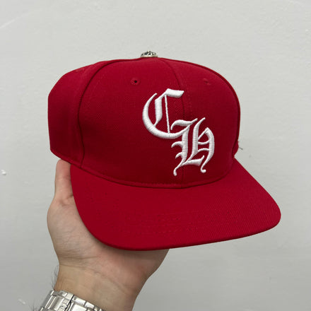 Chrome Hearts CH Red Logo Letter Baseball Hat