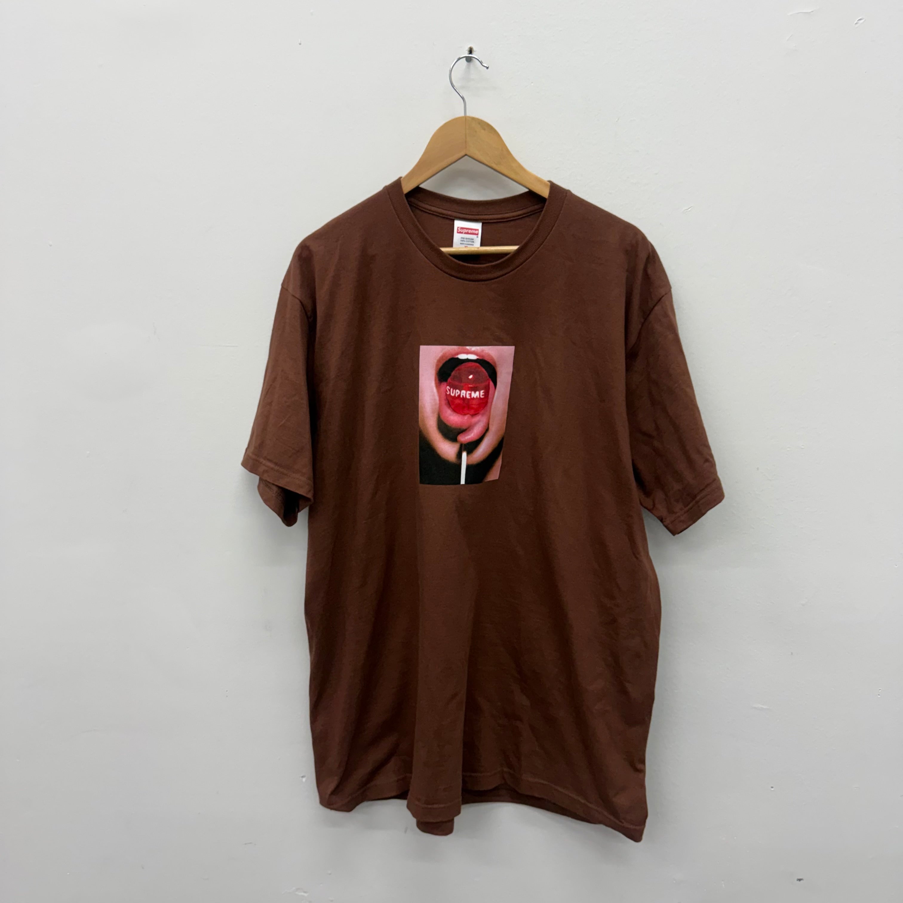 Supreme Lollipop T-Shirt Brown - Size XL