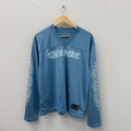 Chrome Hearts Blue Mesh Hockey Jersey - Size M