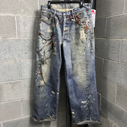Acne Studios 1981 Trompe Chain Denim Jeans - Size 34