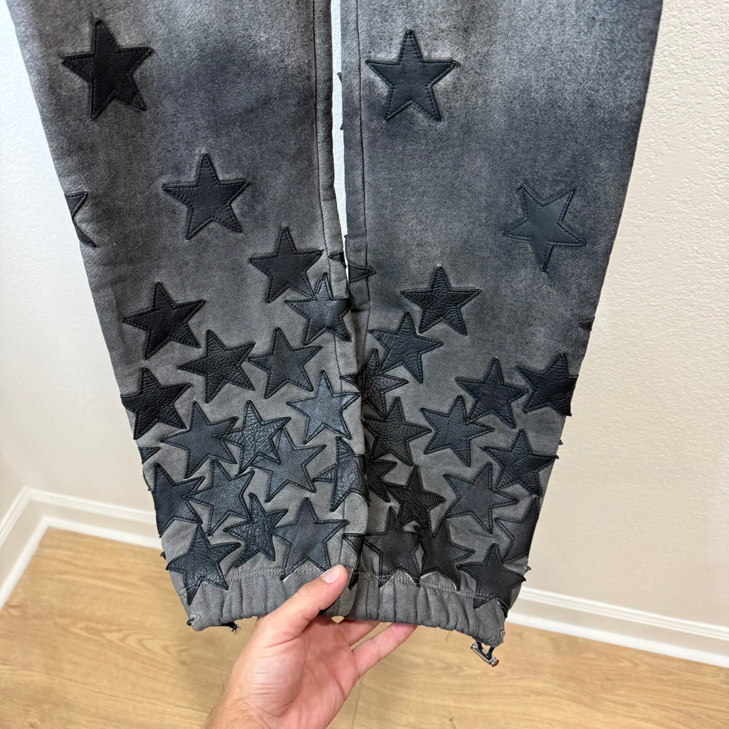 Amiri Chemist Grey Star Patch Sweatpants - Size S
