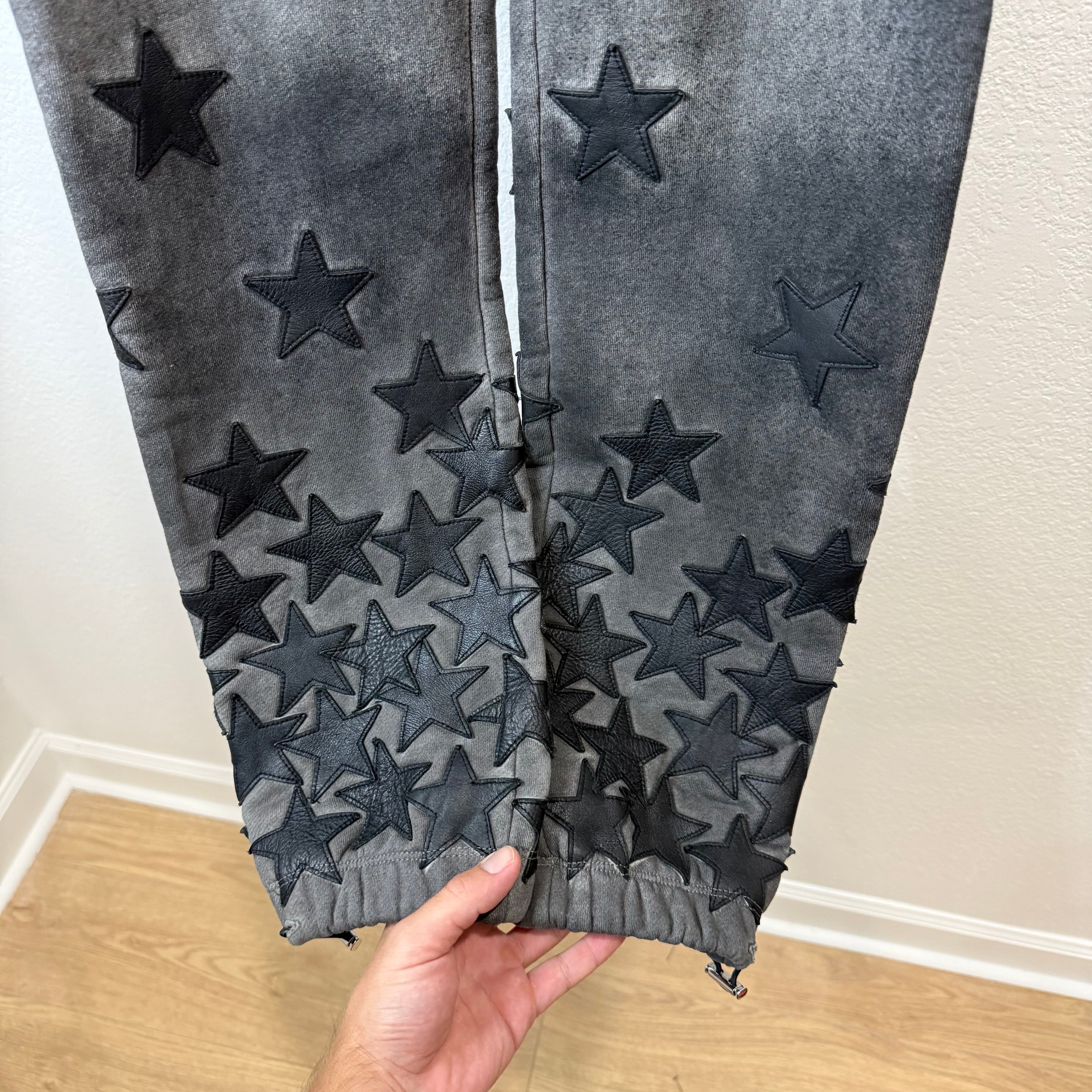 Amiri Chemist Grey Star Patch Sweatpants - Size S