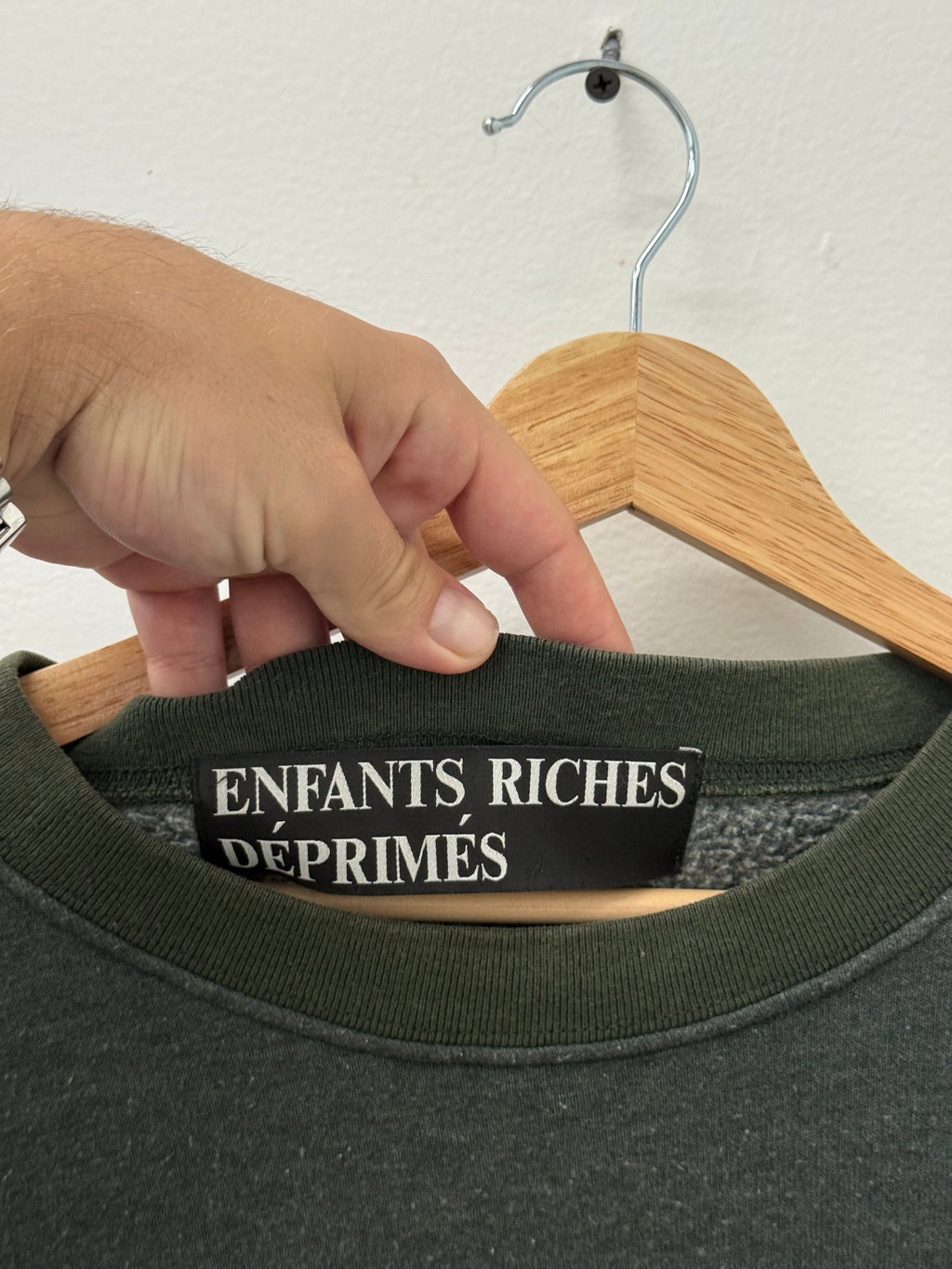 ERD Enfants Riches Deprimes Green Nouveau Sweatshirt - Size L