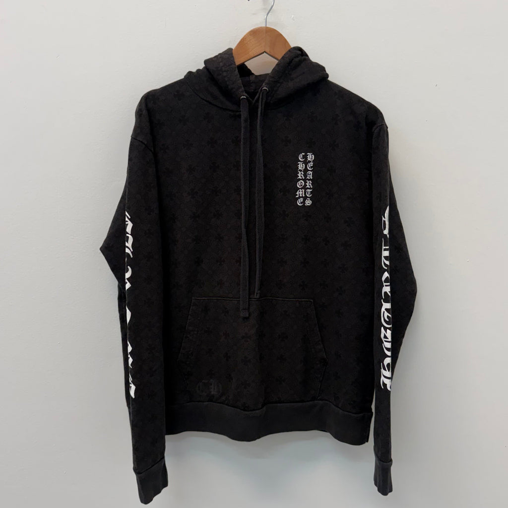 Chrome Hearts Monogram Horseshoe Script Hoodie - Size S