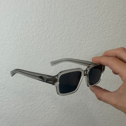 Prada Eyewear Rectangular Sunglasses Clear