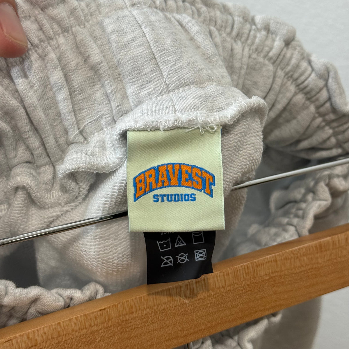Bravest Studios Grey Sapphire Long Sweat Shorts - Size L / XL