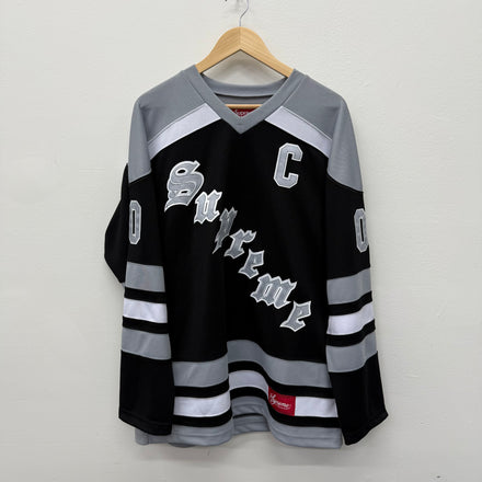 Supreme Fire and Ice Hockey Jersey Grey - Size L