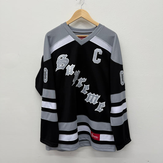 Supreme Fire and Ice Hockey Jersey Grey - Size L