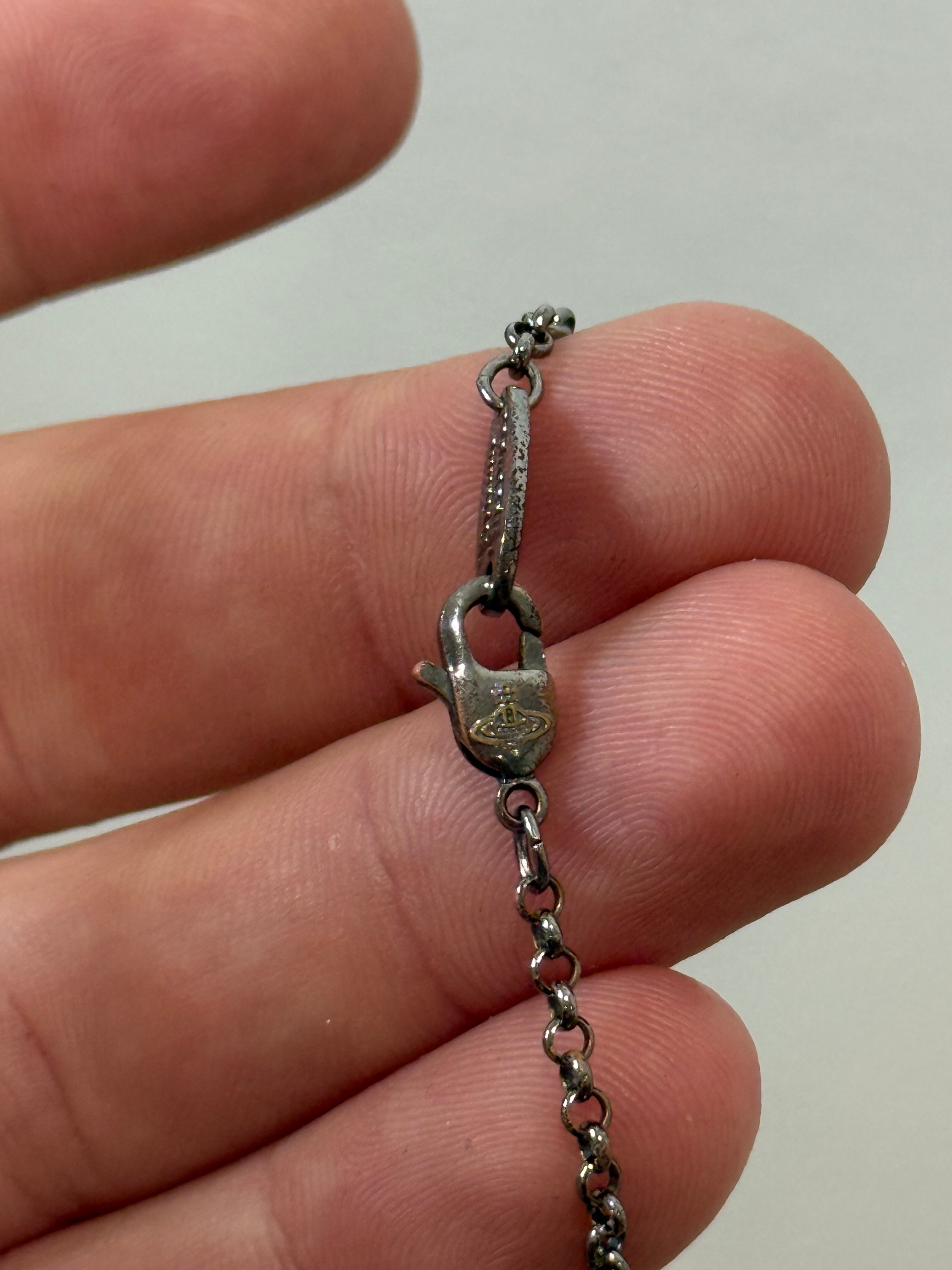 Vivienne Westwood Black Stone Necklace