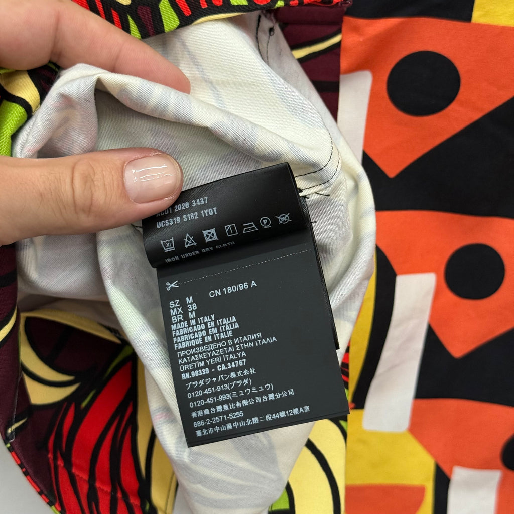 Prada Button Up Bowling Half Shirt - Size M