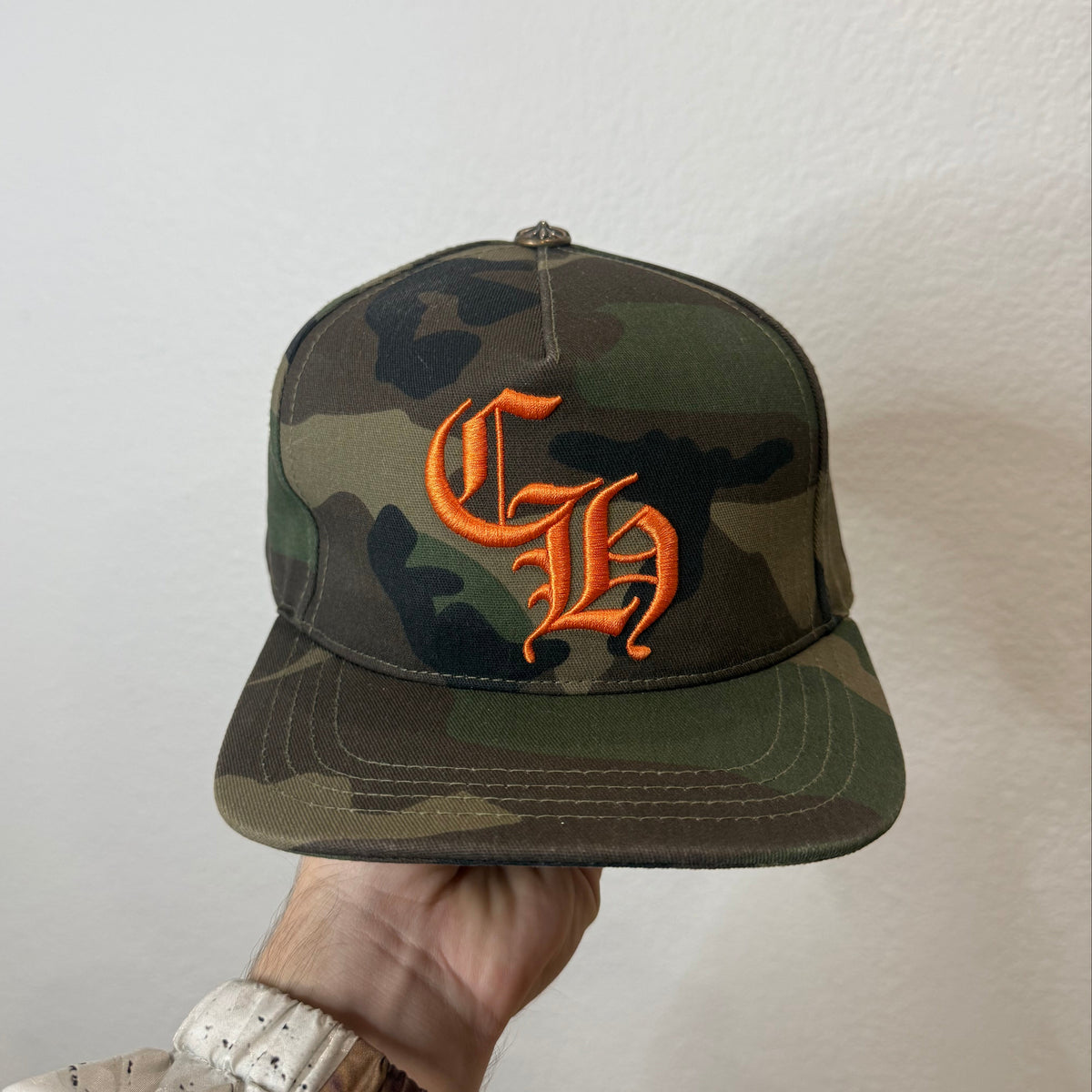 Chrome Hearts Camo CH Baseball Trucker Hat