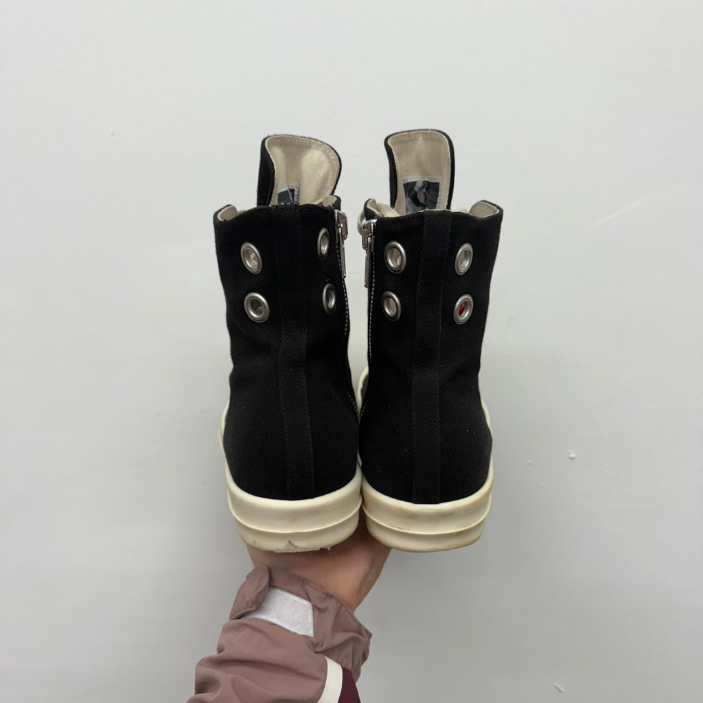 Rick Owens Ramone High Black Sneakers - Size 45 (US 12)