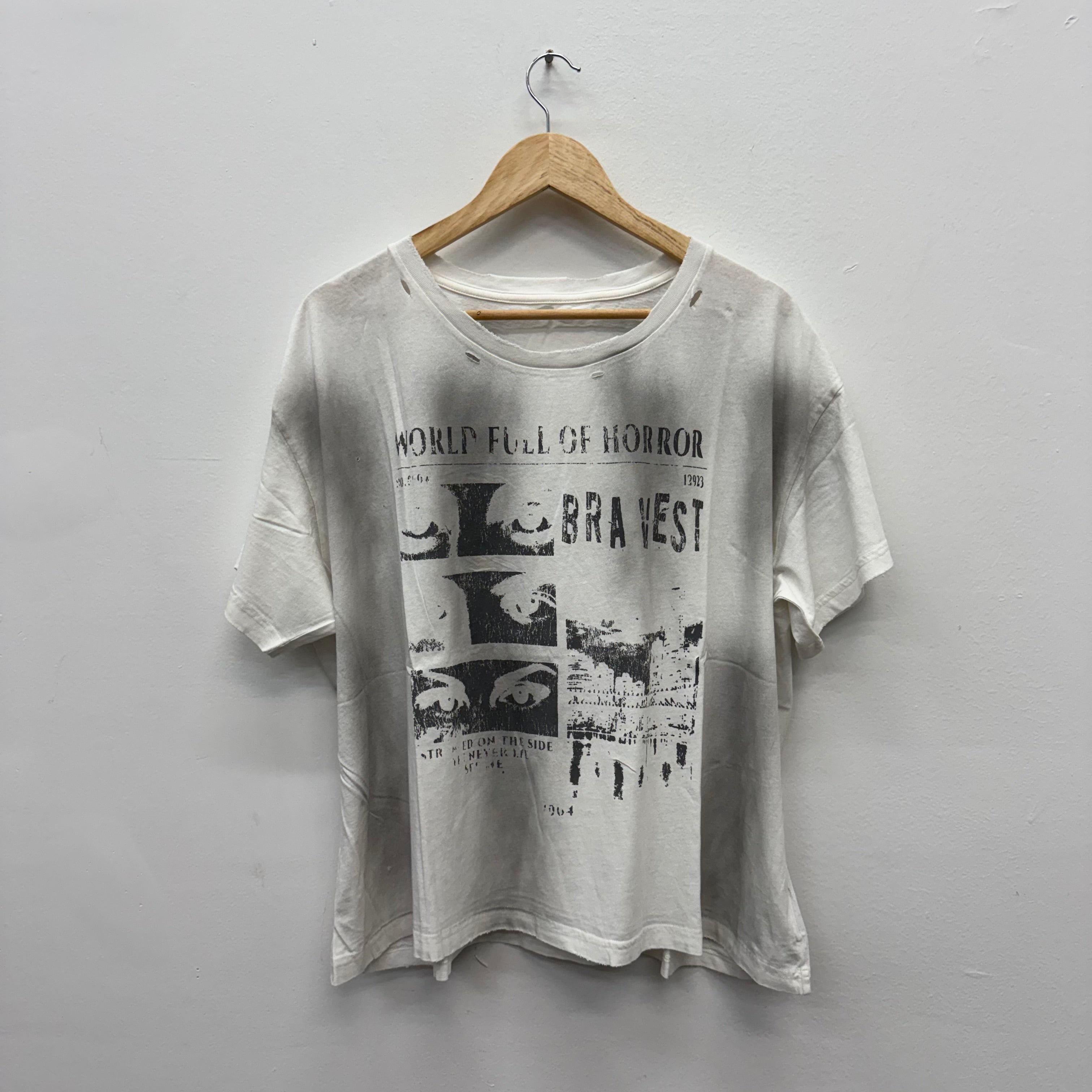 Bravest Studios World Full Of Horrors Distressed Shirt