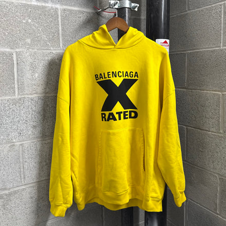Balenciaga X-Rated Yellow Hoodie - Size S