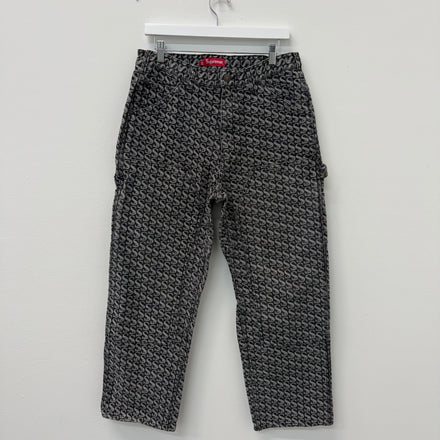 Supreme Monogram S Logo Carpenter Denim Jeans - Size 32