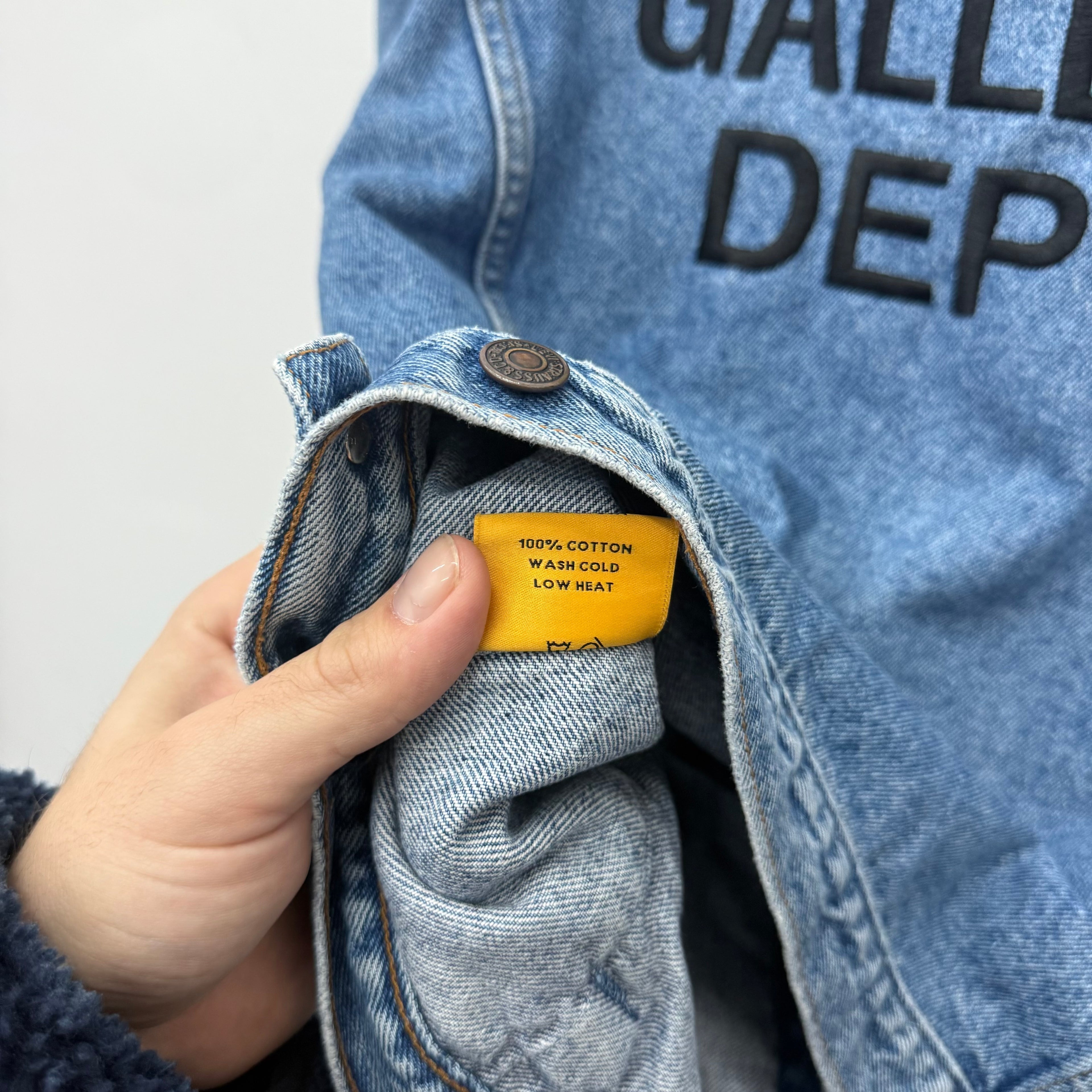 Gallery Dept Denim Logo Andy Jacket - Size XXL